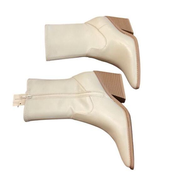 Universal Thread Women's Mid Calf Chunky Heel Boots Leather Memory Foam Size 8 - Picture 7 of 13